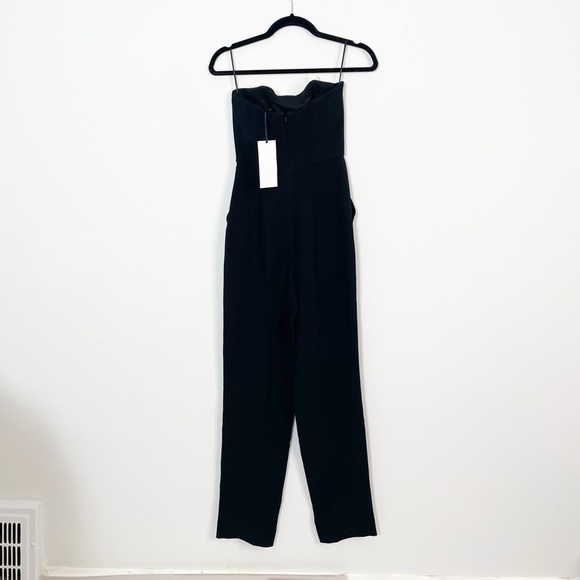 New Saloni Sabine Bow Crepe Jumpsuit - Picture 9 of 12